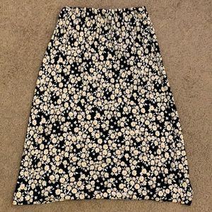 Hollister ultra high rise midi skirt floral